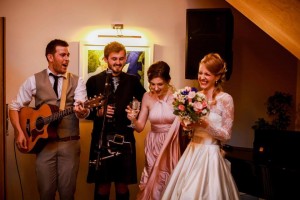 Some pre-party wedding fun in the Piano Bar - Credit Nick English Photography